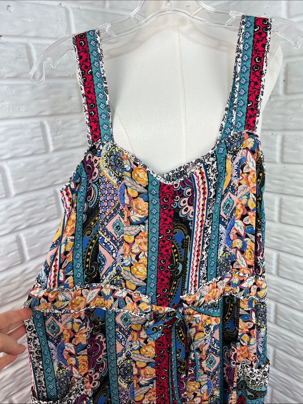 ANTHROPOLOGIE CALAIS JUMPSUIT NOVELTY PRINT BOHEMIAN WIDE LEG SZ XS - Picture 5 of 15
